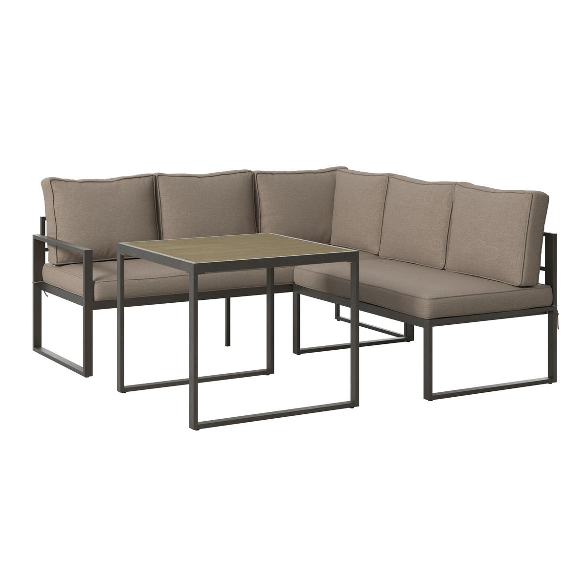 VRTNA GARNITURA   metal, plastika  bež    - bež, Moderno, metal/plastika (176/182cm) - Ambia Garden
