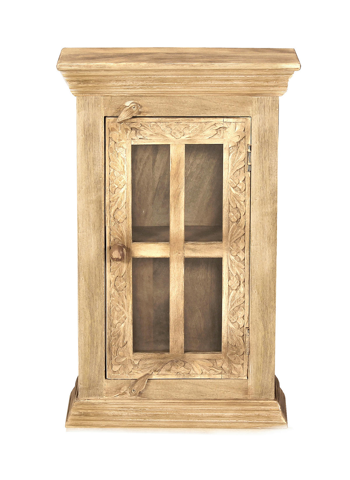 HÄNGESCHRANK 44/70/20 cm  - Naturfarben, Design, Glas/Holz (44/70/20cm) - MID.YOU