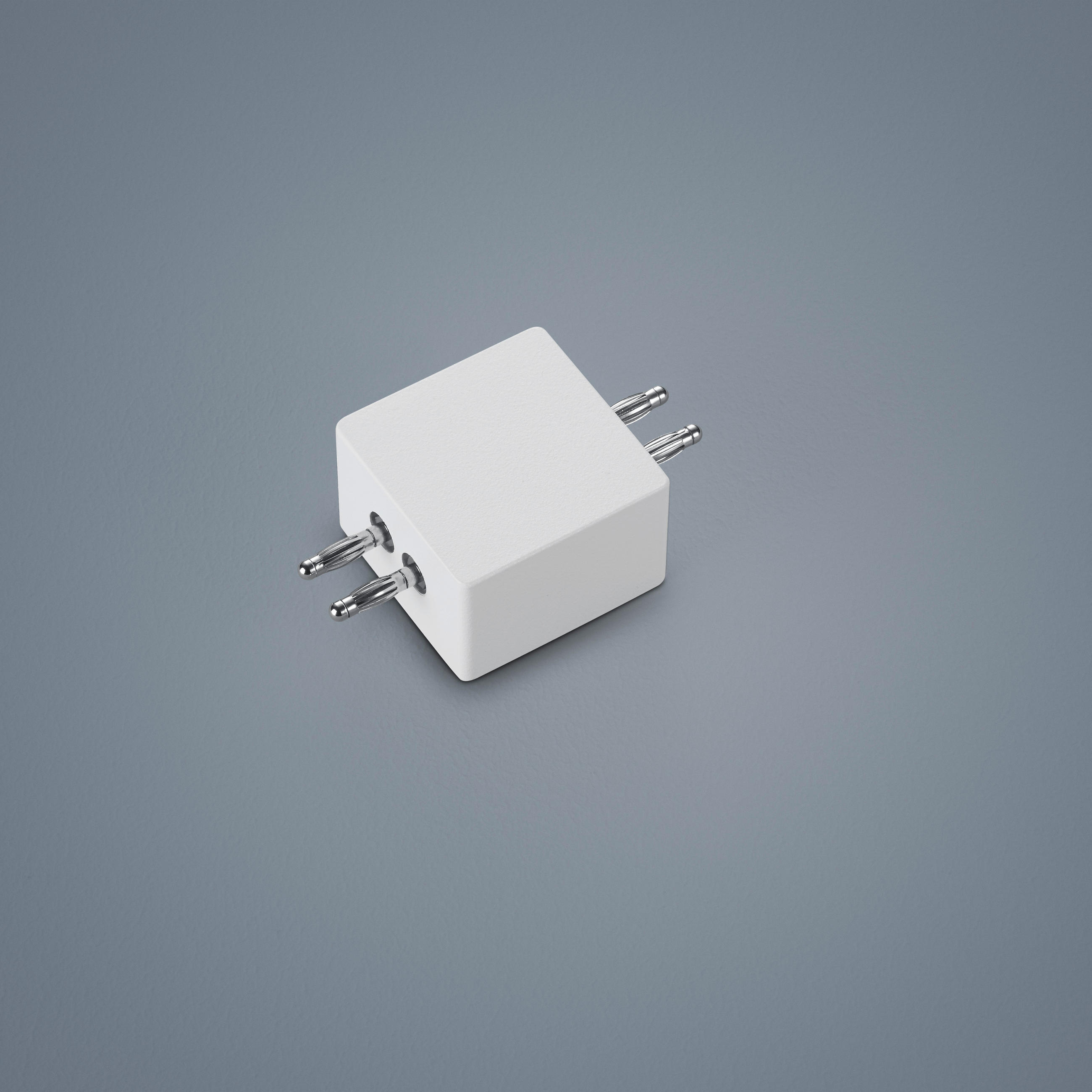 DECKENLEUCHTE 4,5/4,5/3 cm   - Weiß, Basics, Metall (4,5/4,5/3cm) - Helestra