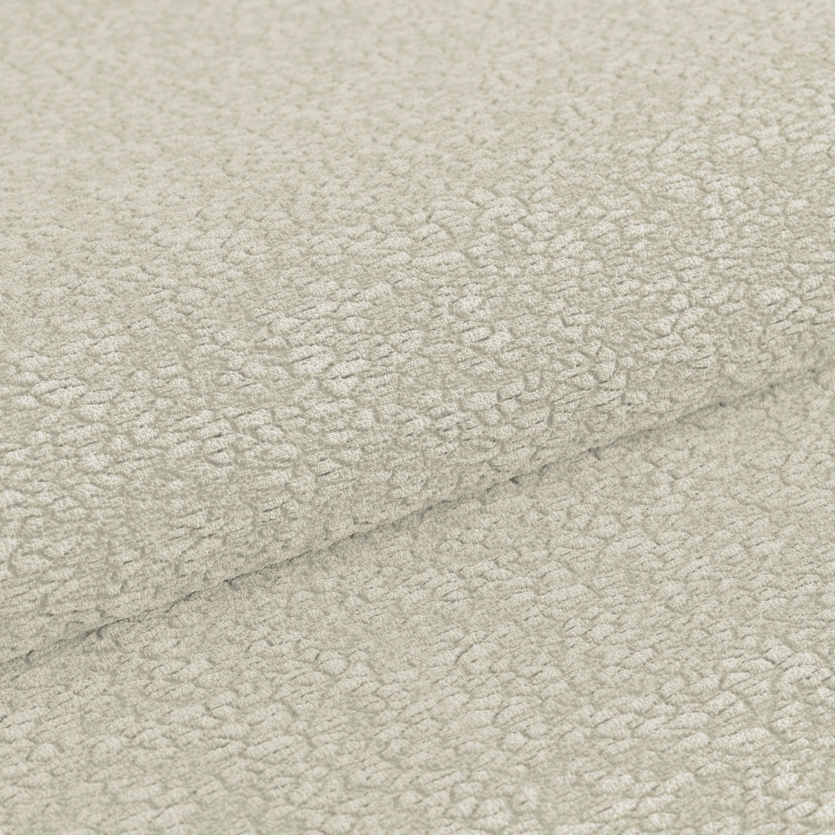 ECKSOFA Chenille Elfenbein  - Elfenbein/Schwarz, Trend, Kunststoff/Textil (280/178cm) - MID.YOU