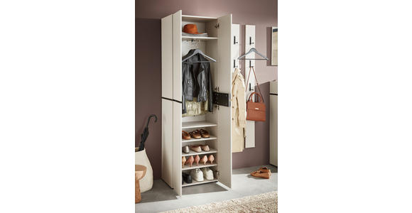 GARDEROBE 5-teilig  in 300/199/40 cm  - Kaschmir, Design, Holzwerkstoff (300/199/40cm) - Voleo