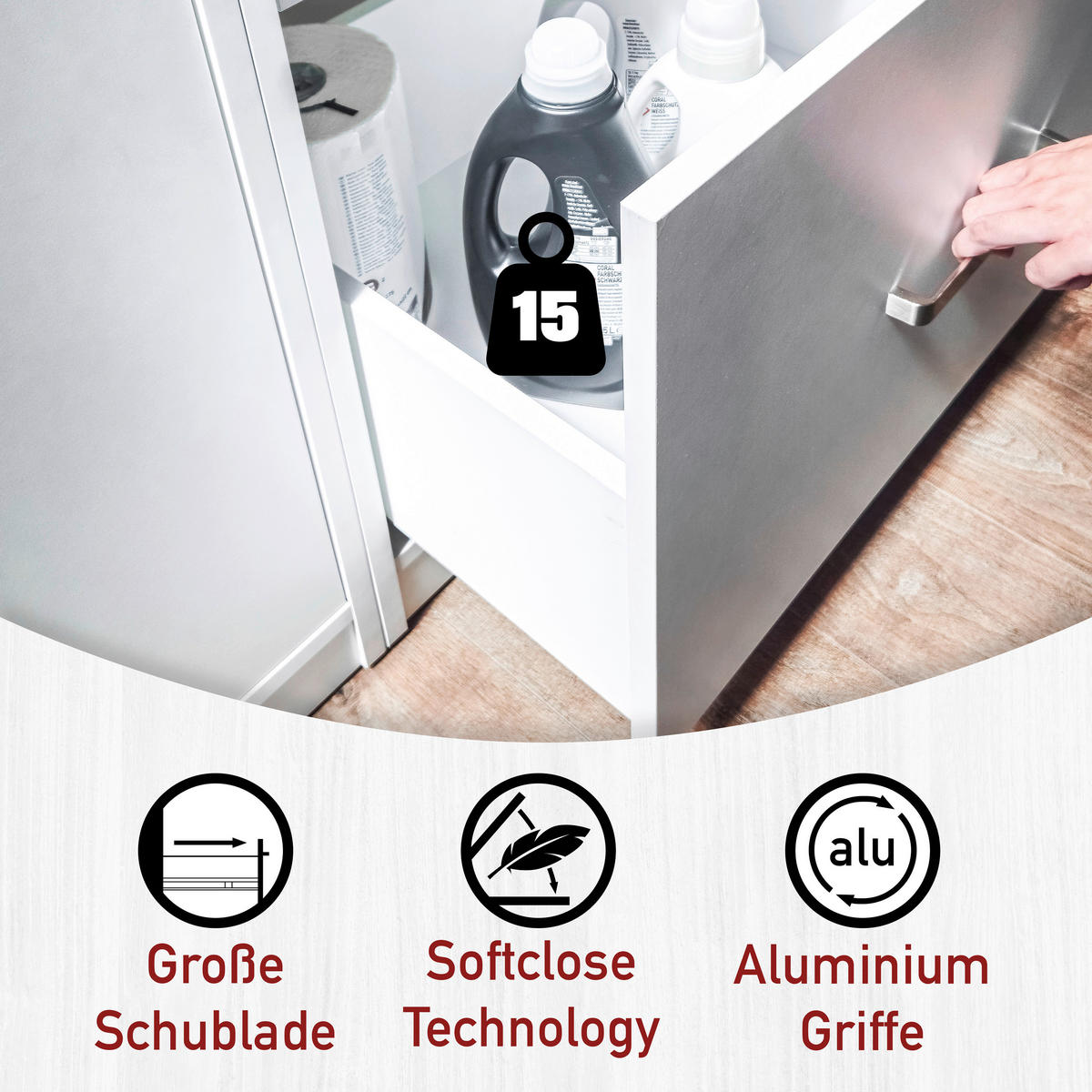 HAUSWIRTSCHAFTSRAUM 268/208/68 cm  in Weiß  - Weiß, MODERN, Holzwerkstoff (268/208/68cm) - home24