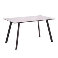 STOL ZA BLAGOVAONICU  siva, crna  metal, keramika, drvni materijal      - siva/crna, drvni materijal/metal (140/76/80cm) - Ti'me