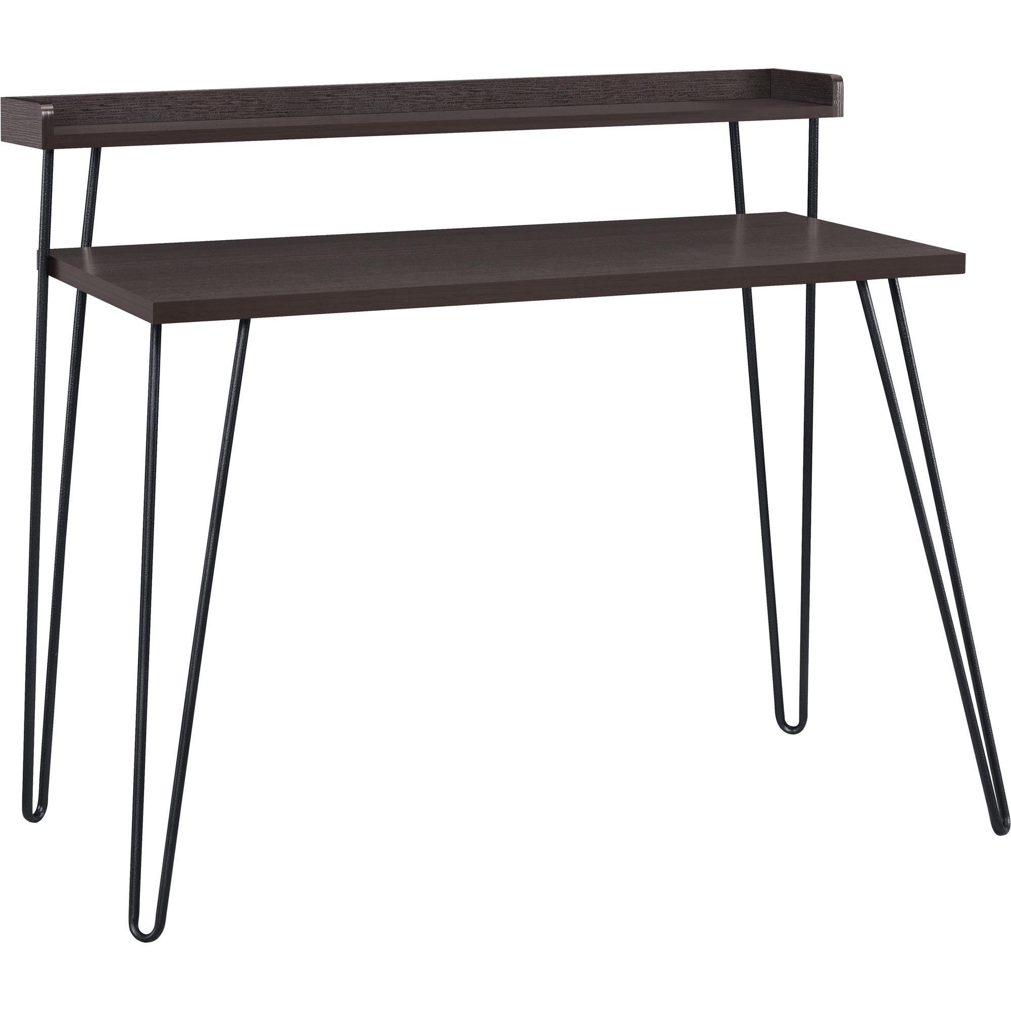 SCHREIBTISCH 112/89/60 cm  in Braun, Sheeshamfarben  - Sheeshamfarben/Schwarz, Design, Papier/Holzwerkstoff (112/89/60cm) - MID.YOU