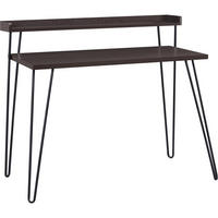 SCHREIBTISCH 112/89/60 cm  in Braun, Sheeshamfarben  - Sheeshamfarben/Schwarz, Design, Papier/Holzwerkstoff (112/89/60cm) - MID.YOU
