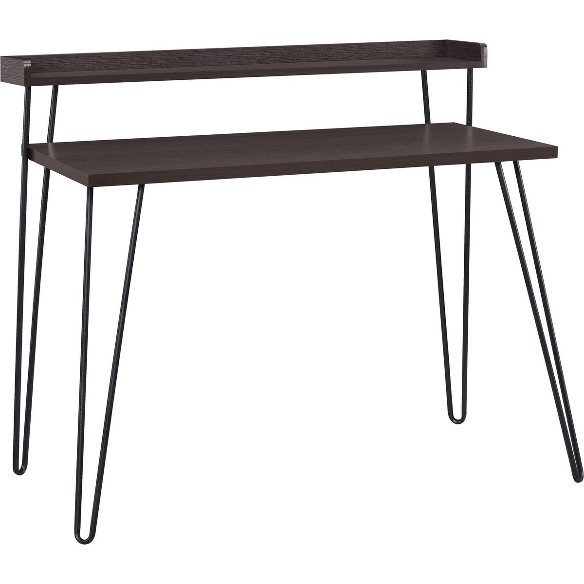 SCHREIBTISCH 112/89/60 cm  in Braun, Sheeshamfarben  - Sheeshamfarben/Schwarz, Design, Papier/Holzwerkstoff (112/89/60cm) - MID.YOU