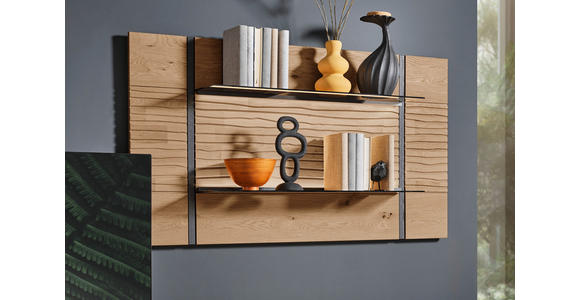 WANDPANEEL Eichefarben  139/77/22 cm  - Eichefarben, Natur, Glas/Holz (139/77/22cm) - Valnatura
