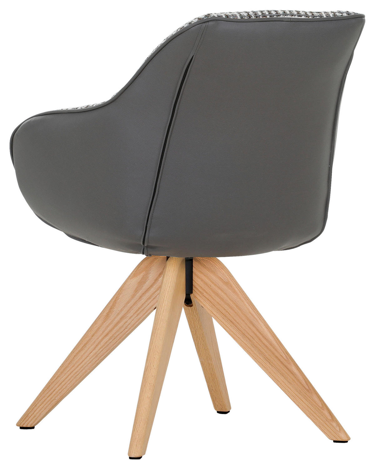 ARMLEHNSTUHL  in Chenille, Lederlook  - Eichefarben/Naturfarben, KONVENTIONELL, Holz/Textil (60/83/65cm) - Novel
