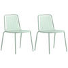 GARTENSTUHL-SET Edelstahl Pastellgrün  - Pastellgrün, Basics, Metall (54/79/57cm) - Connubia 