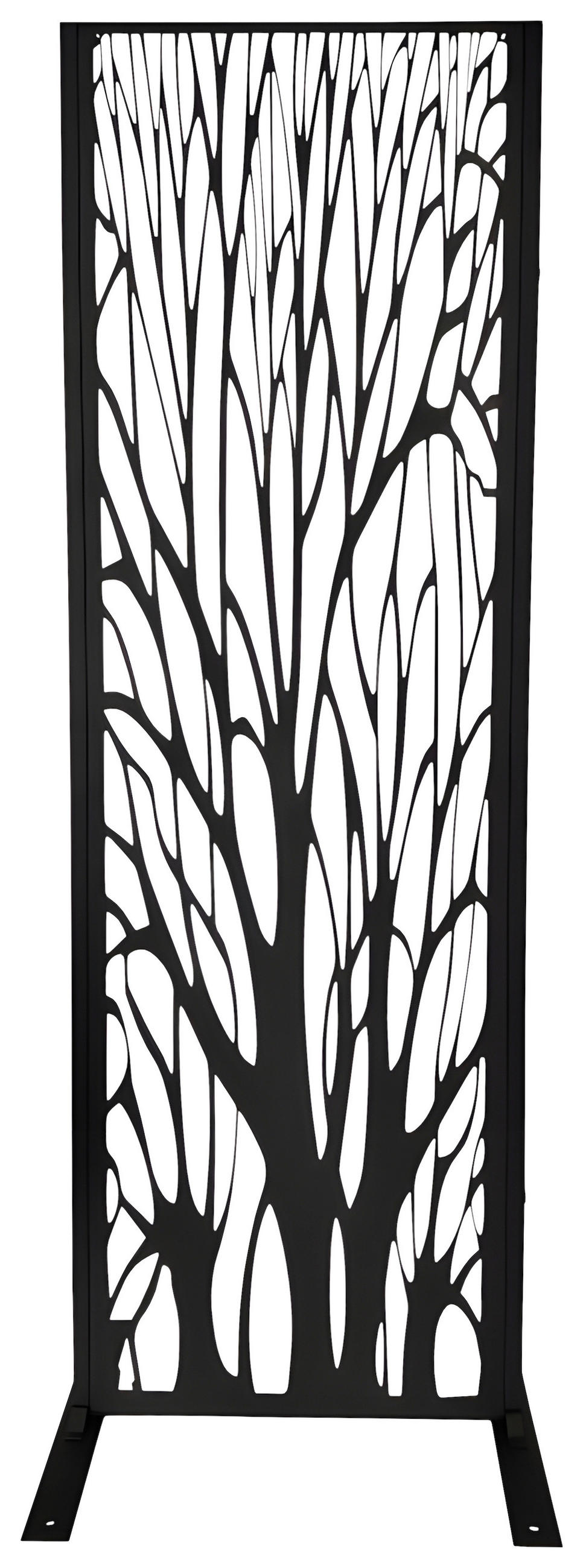 SICHTSCHUTZ - Schwarz, MODERN, Metall (50/150cm) - P & B