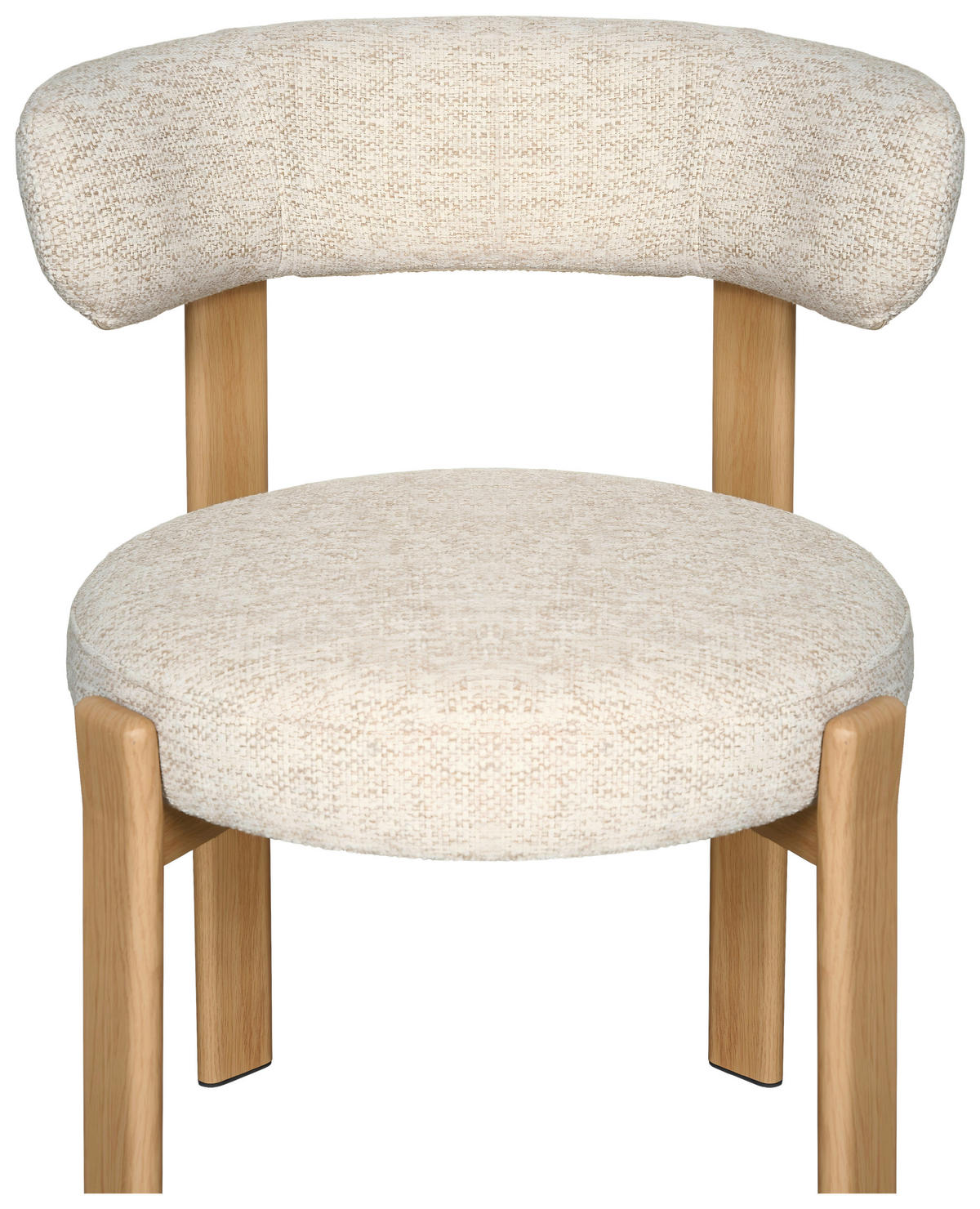 STUHL   Webstoff  Eichefarben, Beige  - Eichefarben/Beige, MODERN, Textil/Metall (55/75/56,5cm) - Livetastic
