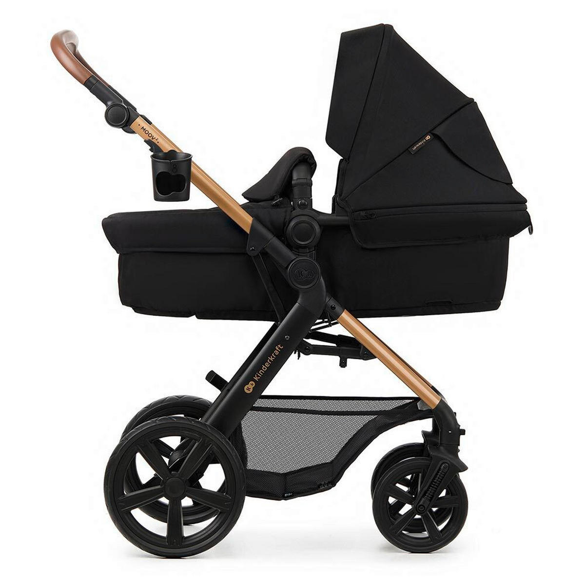 DJEČJA KOLICA  Moov 2  - crna, Basics, tekstil (86.5/60/106cm) - kinderkraft