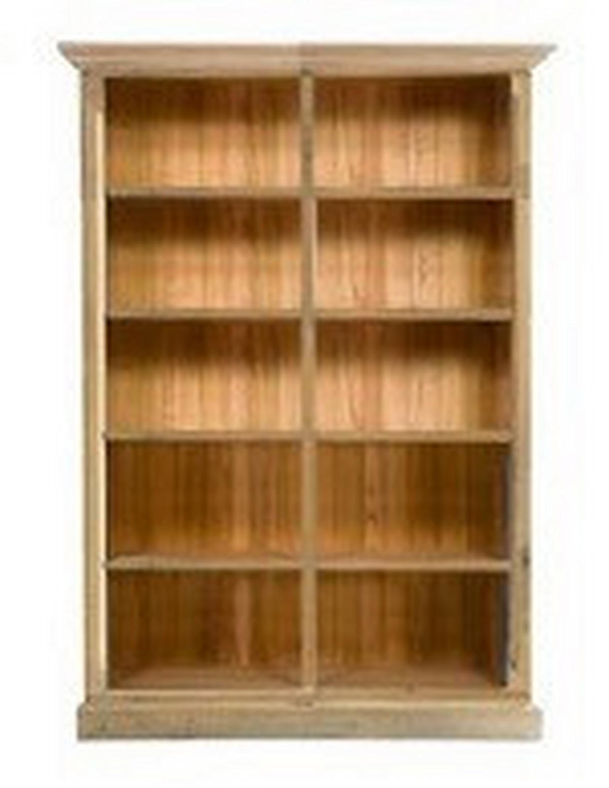 REGAL Mangoholz massiv Naturfarben, Hellbraun  - Hellbraun/Naturfarben, ROMANTIK / LANDHAUS, Holz (140/200/40cm) - MID.YOU