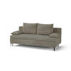 SCHLAFSOFA ROXY in Flachgewebe Hellbraun  - Hellbraun/Schwarz, Design, Textil/Metall (200/96/93cm) - MID.YOU