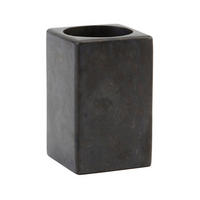 ZAHNBÜRSTENHALTER Stein  - Dunkelgrau/Grau, Basics, Stein (6.7/6.7/10.5cm) - Aquanova