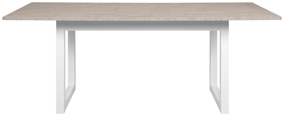 ESSTISCH in Holzwerkstoff 160-200/90/75 cm  - Sandfarben/Weiss, Modern, Holzwerkstoff (160-200/90/75cm) - MID.YOU