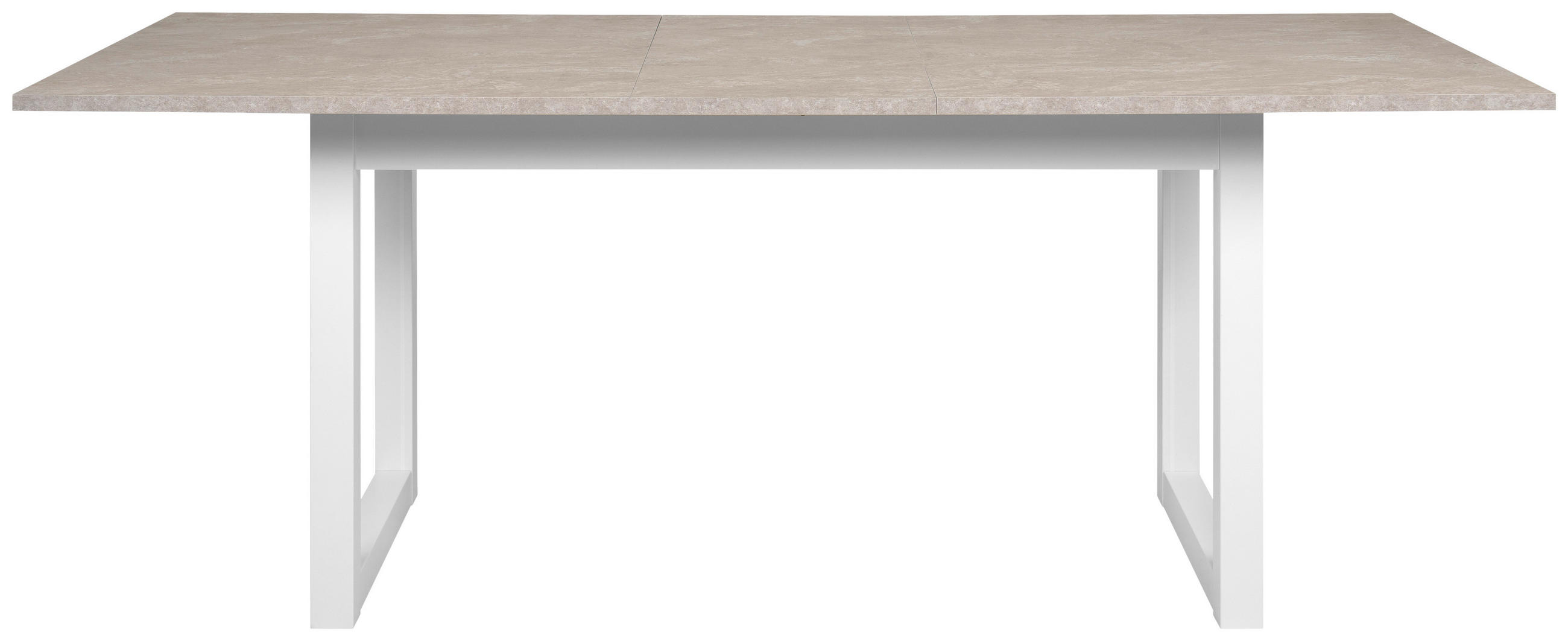 Thumbnail - Mid.you Esstisch, Weiß, Sand, Holzwerkstoff, rechteckig, U-Form, 90x75x160-200 cm, ausziehbar, Esszimmer, Tische, Esstis...