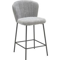 BARHOCKER in Grau  - Schwarz/Grau, LIFESTYLE, Holz/Textil (55/101/59cm) - Livetastic