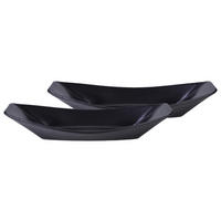 SCHÜSSELSET Streat Food 2-teilig  - Schwarz, Basics, Keramik (31/12cm) - Creatable