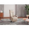 SESSEL in Flachgewebe Creme  - Creme/Schwarz, Konventionell, Textil/Metall (74/112/82cm) - Sit & More