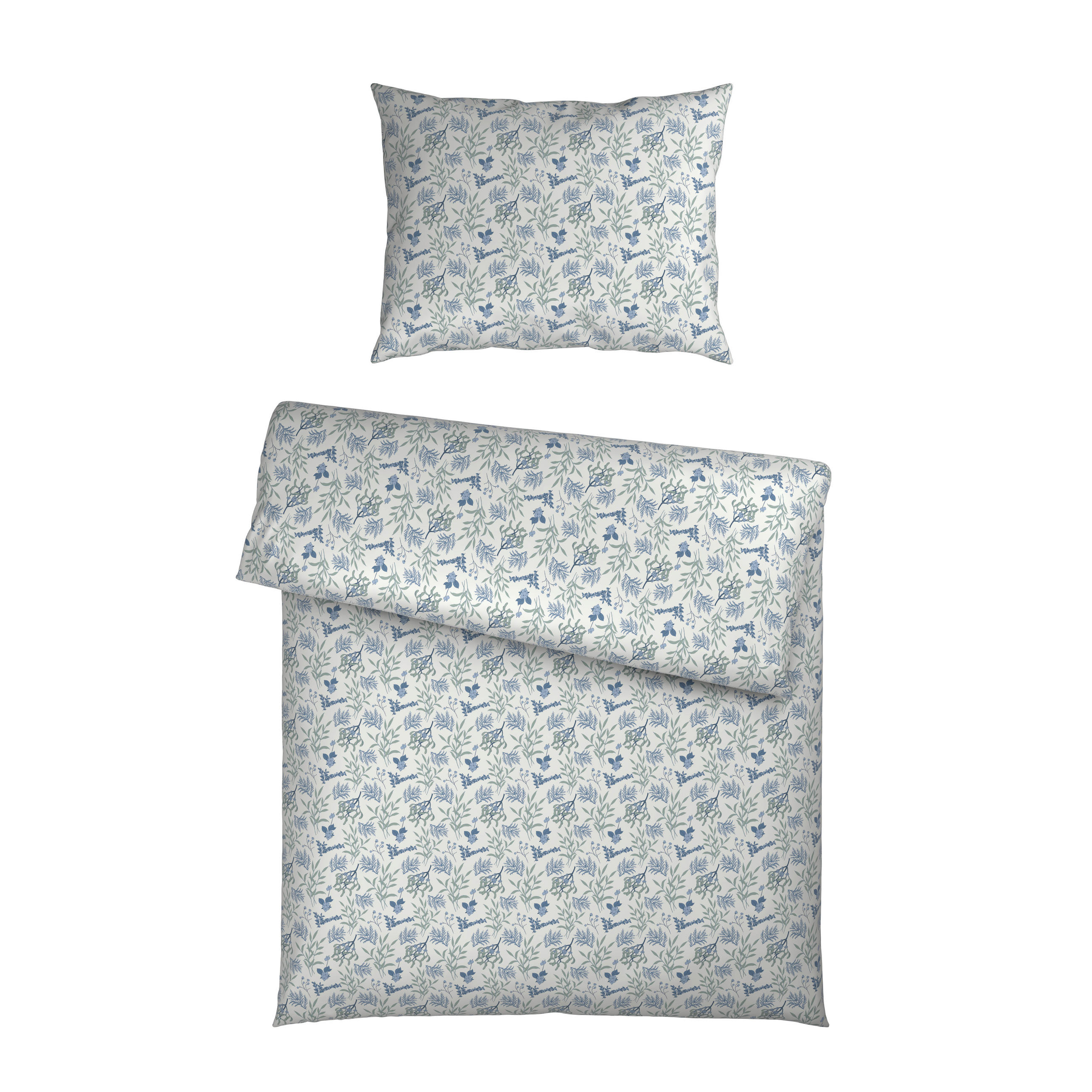 POVLEČENÍ, flanel, modrá, bílá, 140/200 cm - bílá/modrá, textil (140/200cm) - Esposa