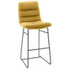 BARHOCKER - Gelb/Schwarz, Design, Textil/Metall (52/122/66cm) - Dieter Knoll