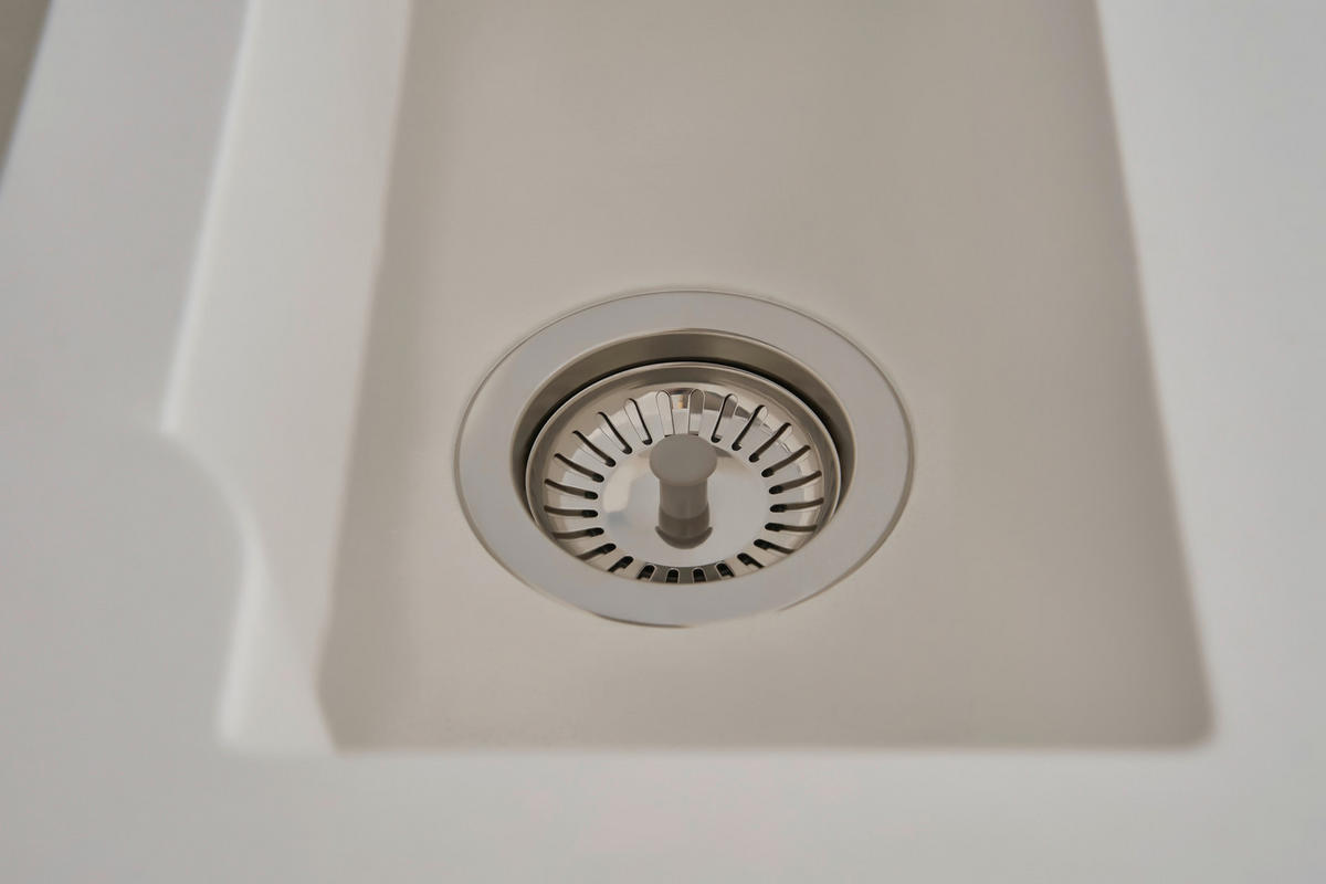 SPÜLE 1712ALINEO100X50W  - Weiß, Trend, Stein (100/21/50cm) - Respekta