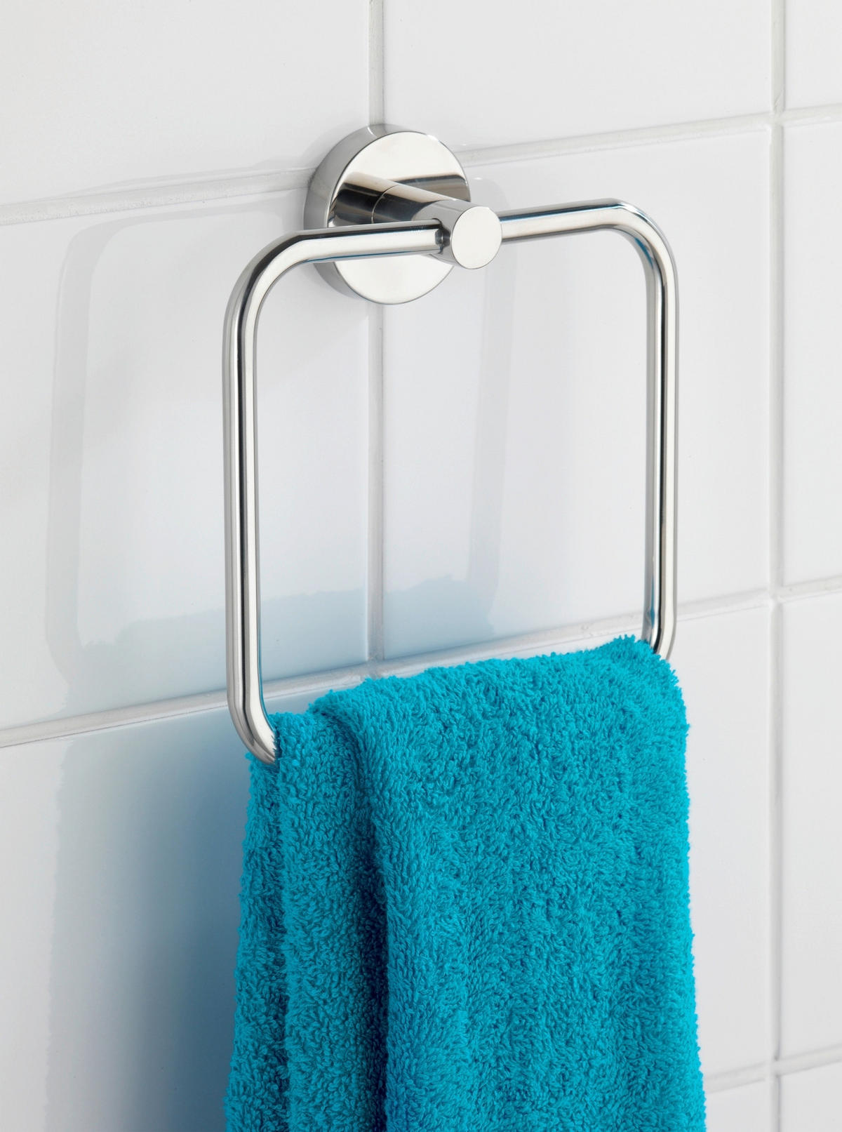 HANDTUCHHALTER Edelstahlfarben  - Edelstahlfarben, Basics, Metall (16/18/5cm) - Wenko