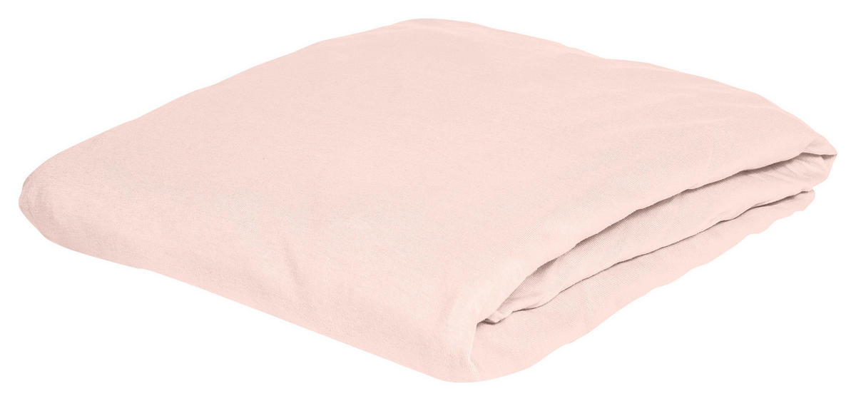 SPANNBETTTUCH Jersey  - Rosa, KONVENTIONELL, Textil (100/200cm) - Bierbaum