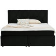 BOXSPRINGBETT 180/200 cm  in Schwarz  - Schwarz, Design, Kunststoff/Textil (180/200cm) - Xora