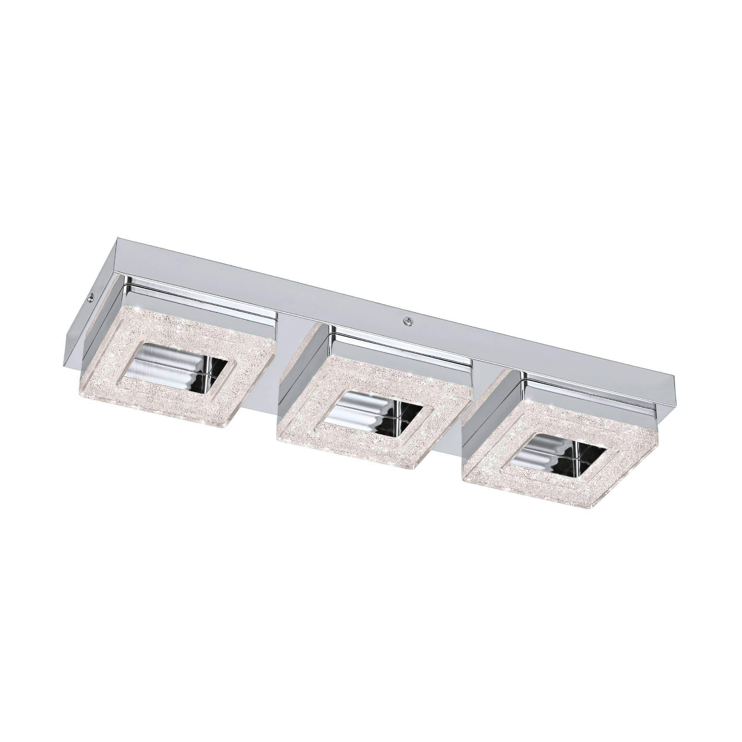PLAFONIERĂ CU LED - Basics, sticlă/metal (46/14/6cm)