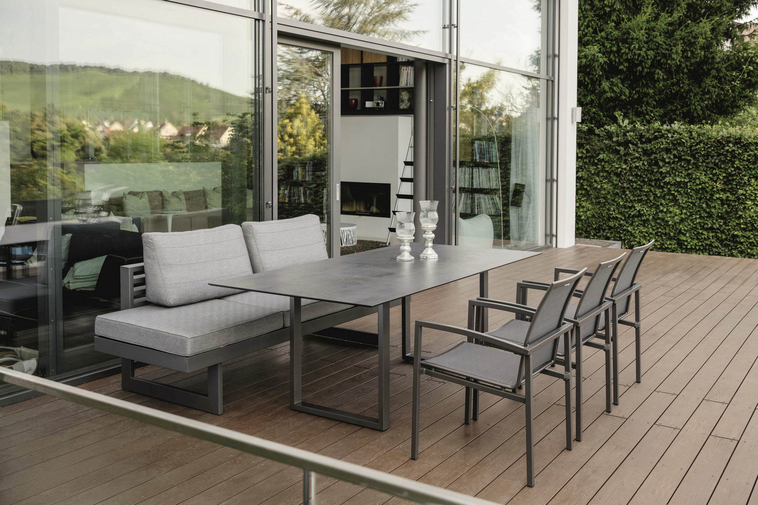 RÜCKENKISSEN Uni - Grau, Basics, Textil (75/40/10-20cm) - Stern
