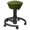 BÜROHOCKER 55/45,66/55 cm  - Schwarz/Grün, Basics, Kunststoff/Textil (55/45,66/55cm) - Aeris