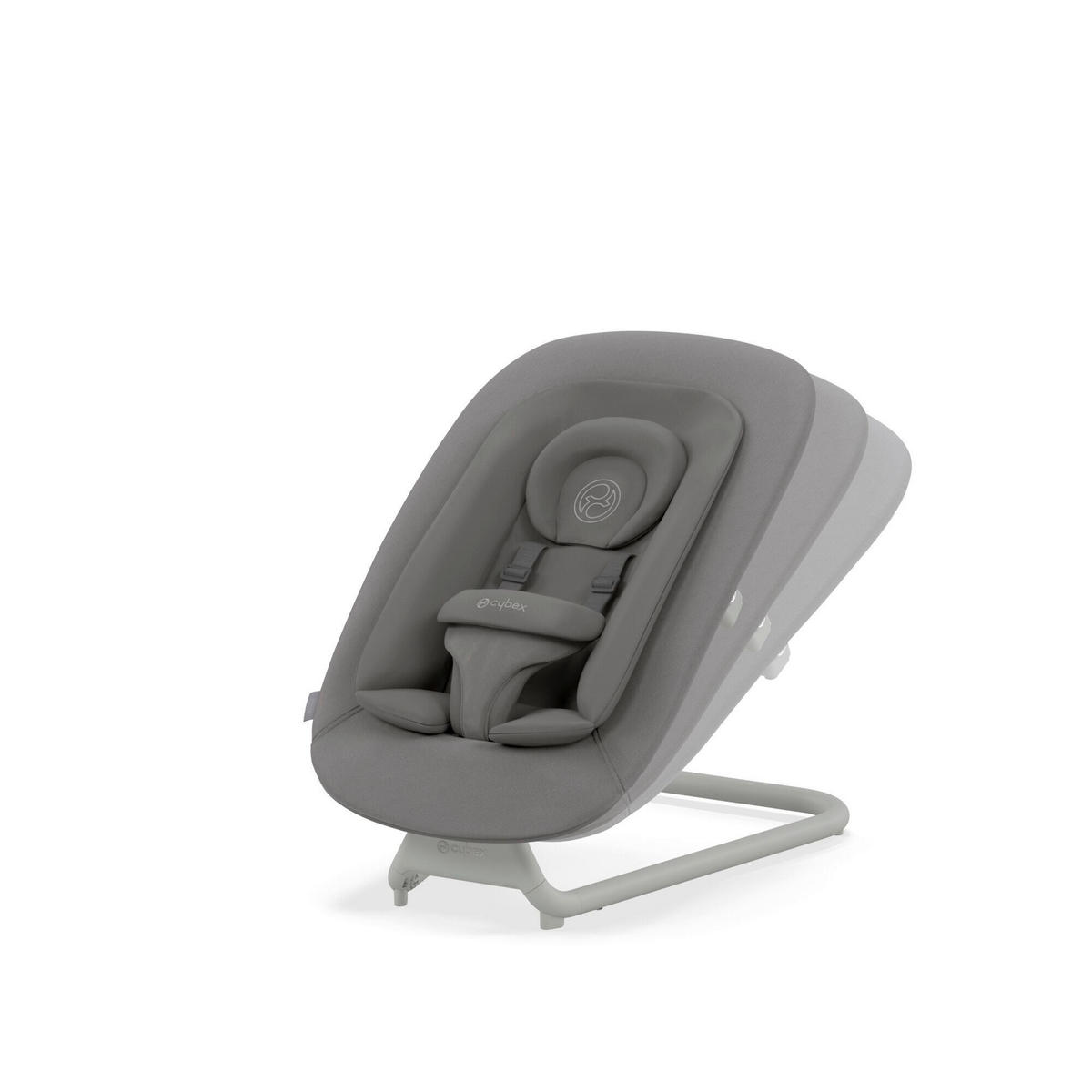 HOCHSTUHLLIEGE Lemo Bouncer  - Grau, Basics, Kunststoff/Textil (61/44/46-55cm) - cybex GOLD