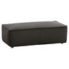 HOCKER in Leder Braun  - Schwarz/Braun, Modern, Leder/Kunststoff (120/39/60cm) - W.Schillig