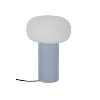 PORTABEL LAMPA 13/19 cm   - vit/ljusblå, Trend, metall/glas (13/19cm) - Dieter Knoll