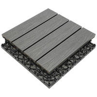 PLOČICA ZA TERASU - siva, drvni materijal (30/30/2,1cm) - Ambia Garden