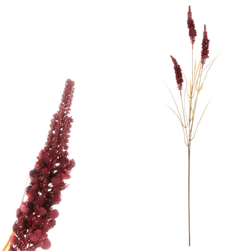 DEKORAČNÁ TRÁVA, 76 cm - bordová, Basics, plast (76cm)