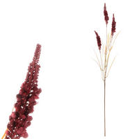 DEKORAČNÁ TRÁVA, 76 cm - bordová, Basics, plast (76cm)