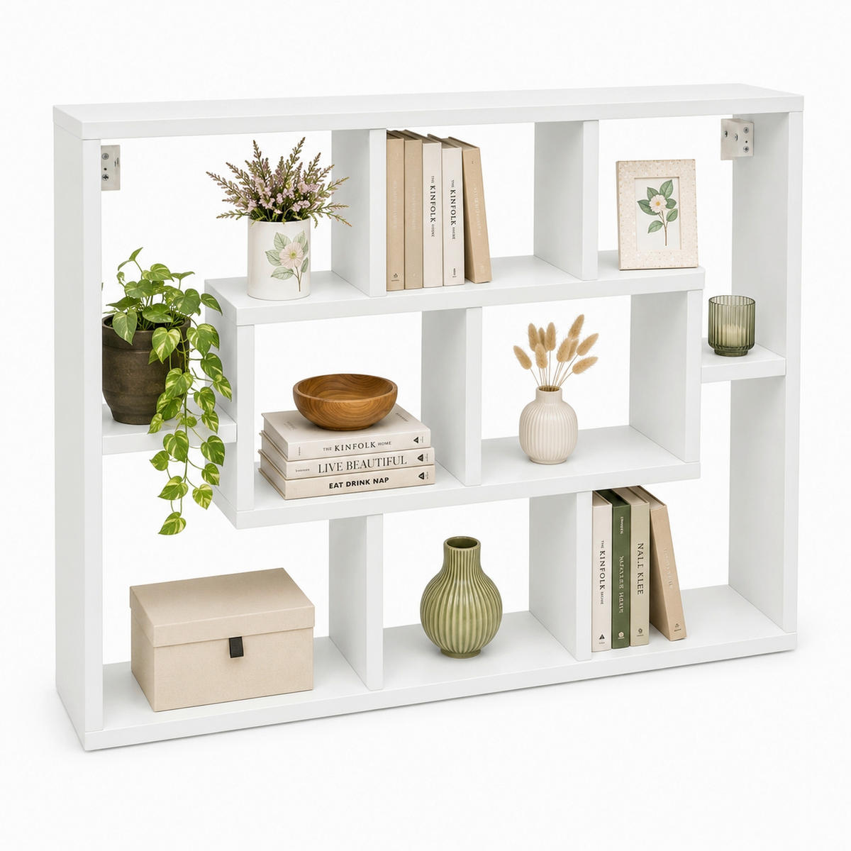 WANDREGAL  - Weiß, Design, Holzwerkstoff (85/48/16cm) - MID.YOU