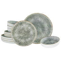 TAFELSERVICE 12-teilig 4 Personen Hellgrau  - Hellgrau, Trend, Keramik - Creatable