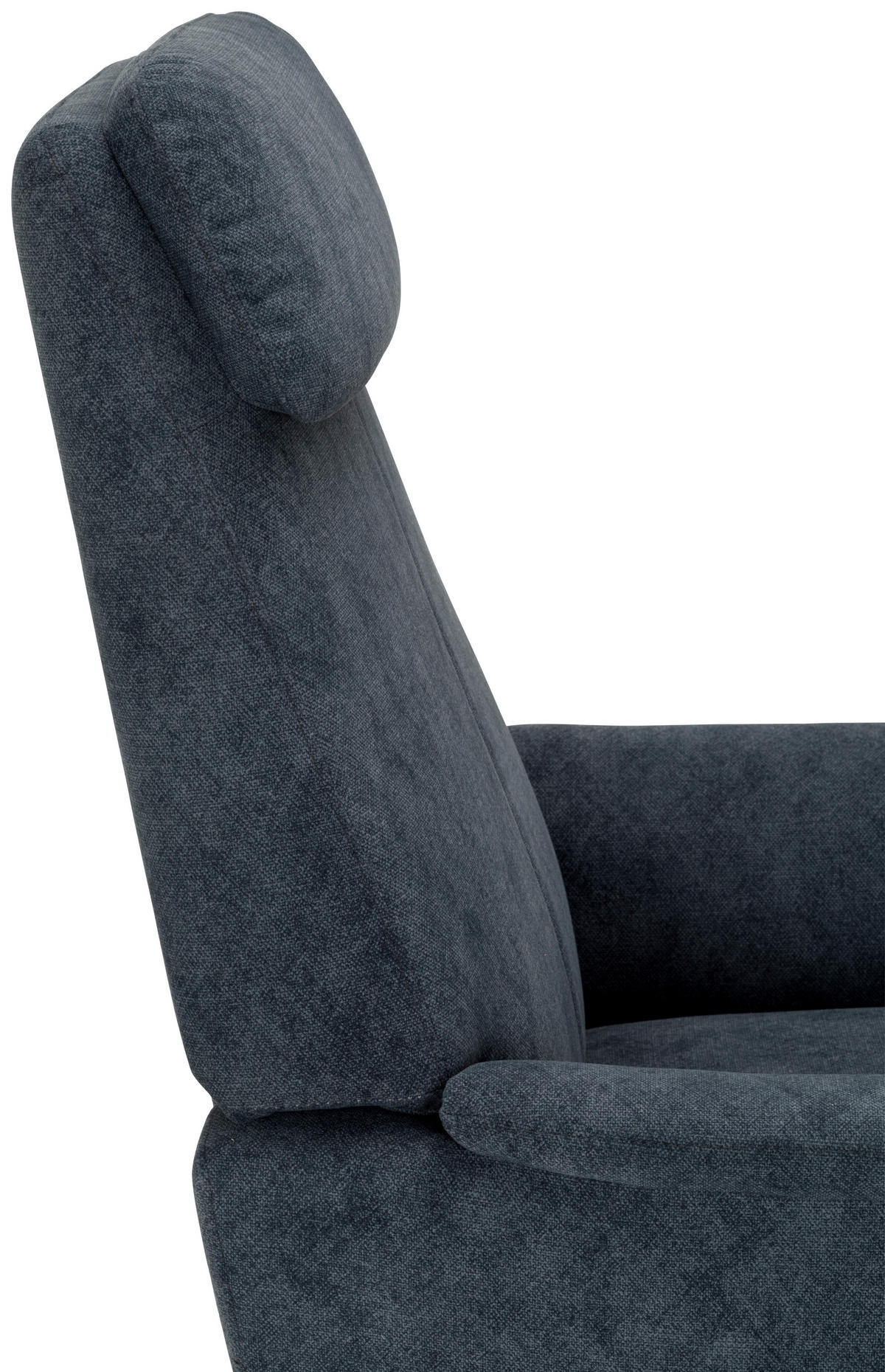 RELAXSESSEL Flachgewebe    - Blau/Schwarz, Design, Textil/Metall (77/105/90cm) - MID.YOU