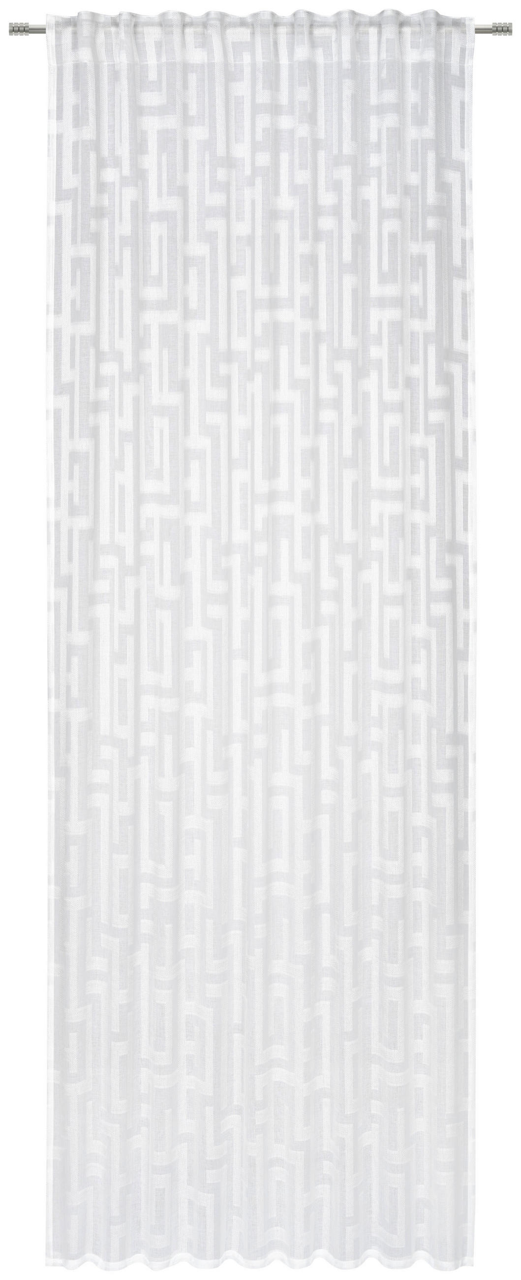 FERTIGVORHANG transparent  - Weiss, Konventionell, Textil (135/245cm) - Esposa