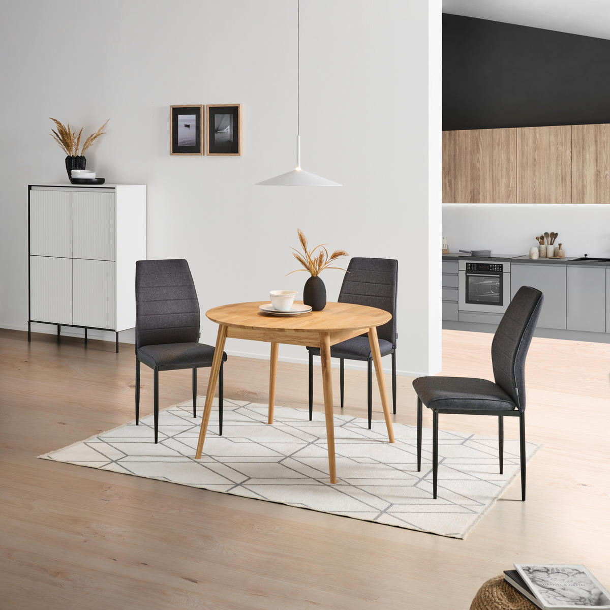 ESSTISCH in Holz 100/100/75 cm  - Wildeiche, Natur, Holz (100/100/75cm) - Livetastic