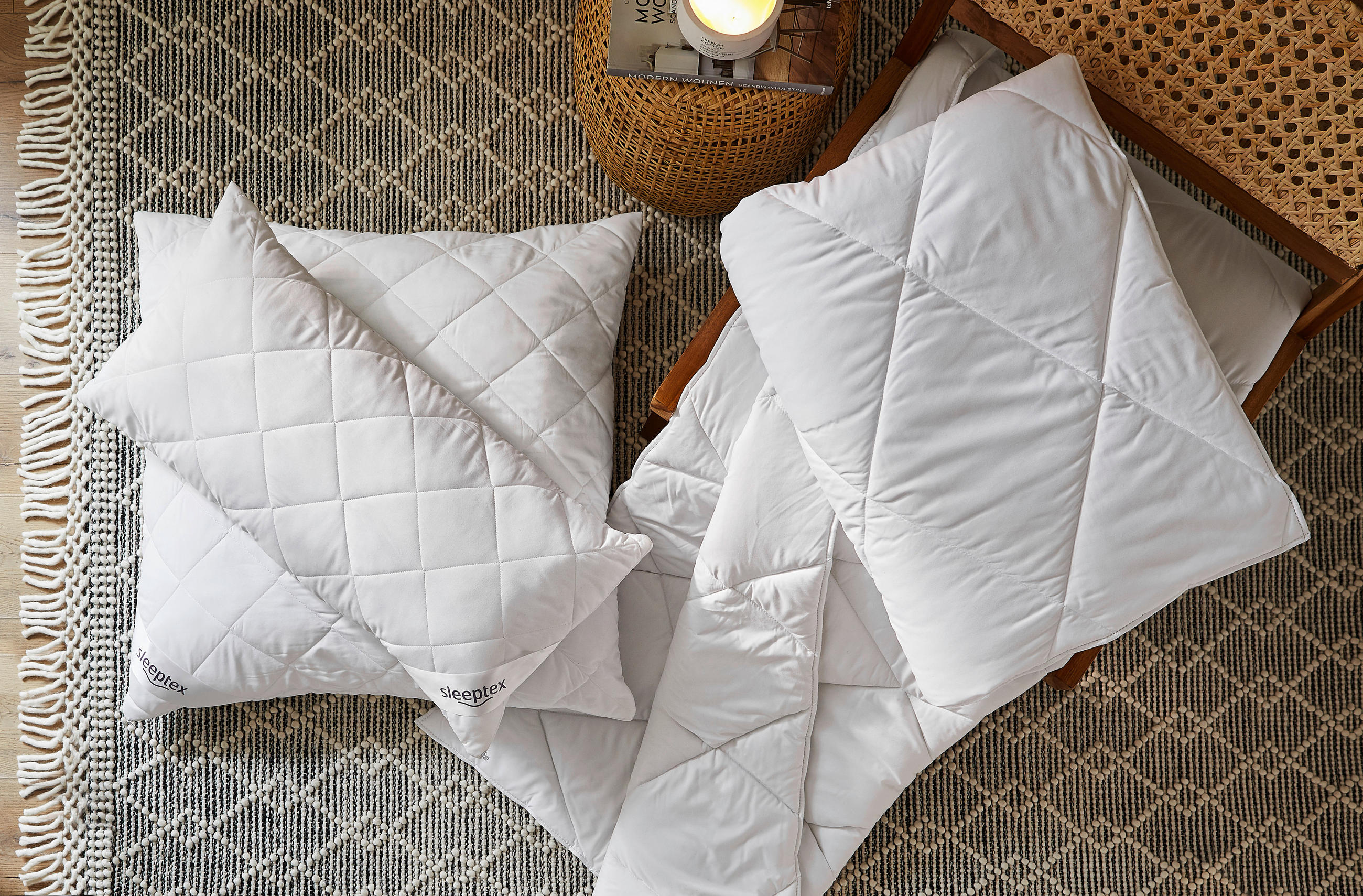 GANZJAHRESBETT Oviedo 135/200 cm - Weiß, Basics, Textil (135/200cm) - Sleeptex