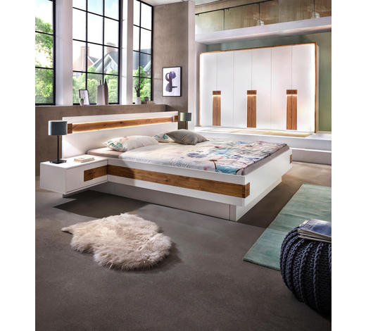 SCHLAFZIMMER Weiß, Eichefarben SCHLAFZIMMER Weiß, Eichefarben
