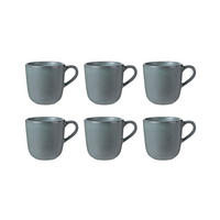 KAFFEEBECHERSET RAW 6-teilig  - Jadegrün, Basics, Keramik (200ml) - Aida