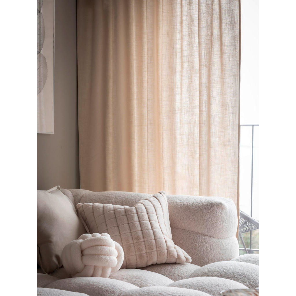 Thumbnail - Svanefors Fertigvorhang Cecil, Beige, Textil, Uni, 145x260 cm, Wohntextilien, Gardinen & Vorhänge, Fertiggardinen, Ferti...
