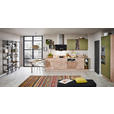EINBAUKÜCHE   - Eichefarben/Olivgrün, Design, Holzwerkstoff - Dieter Knoll