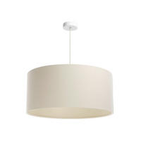 HÄNGELEUCHTE Boho Elegant 50/95 cm   - Beige/Creme, Design, Kunststoff/Textil (50/95cm)